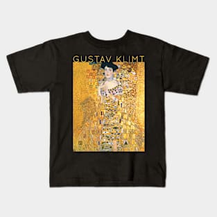 Gustav Klimt - Portrait of Adele Bloch-Bauer Kids T-Shirt